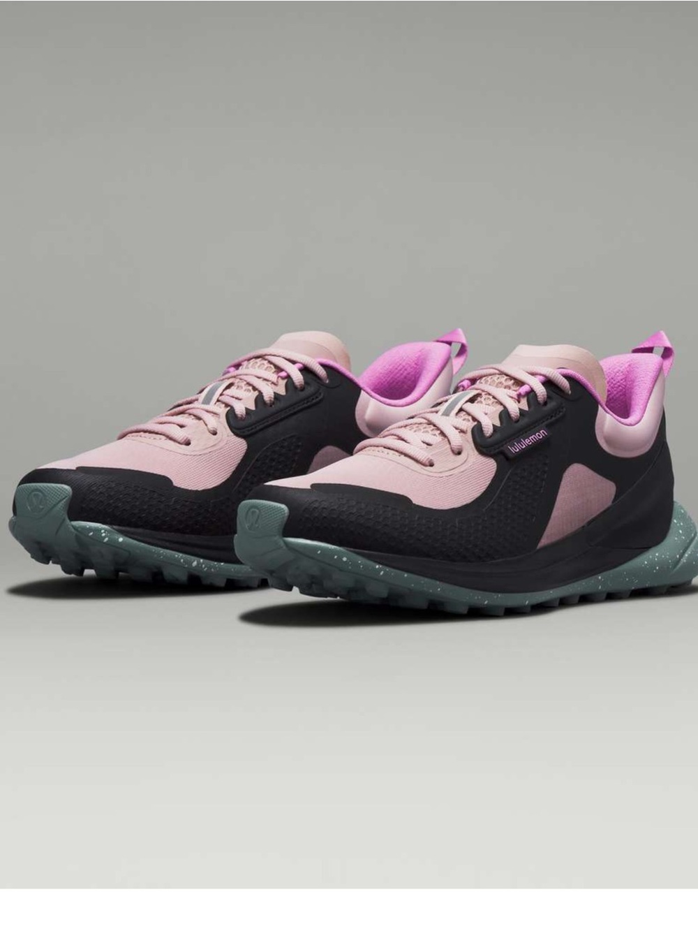 Lululemon Blissfeel Trail Womens Running Shoe Mink Berry/Black/Misty Glade 8.5